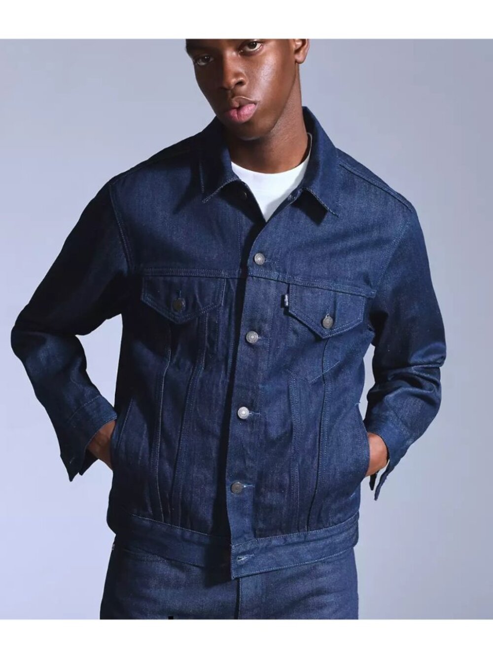 New Levi's XXL Blue Tab Men's Type III Jack Deep Well Dark Wash Japanese Fabric